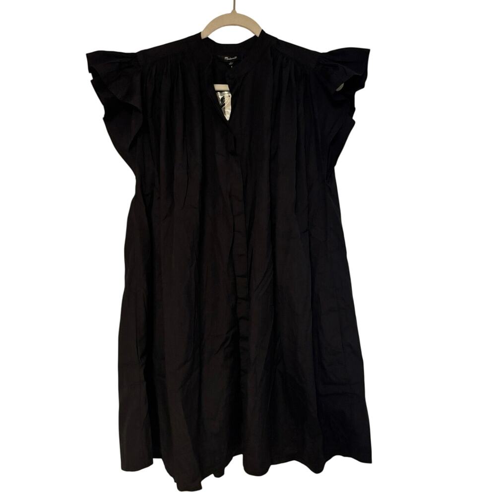 NWT Madewell Flutter Sleeve Button-Front Mini Dre… - image 4